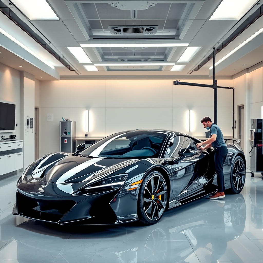 Estudio de lavado de coches de lujo